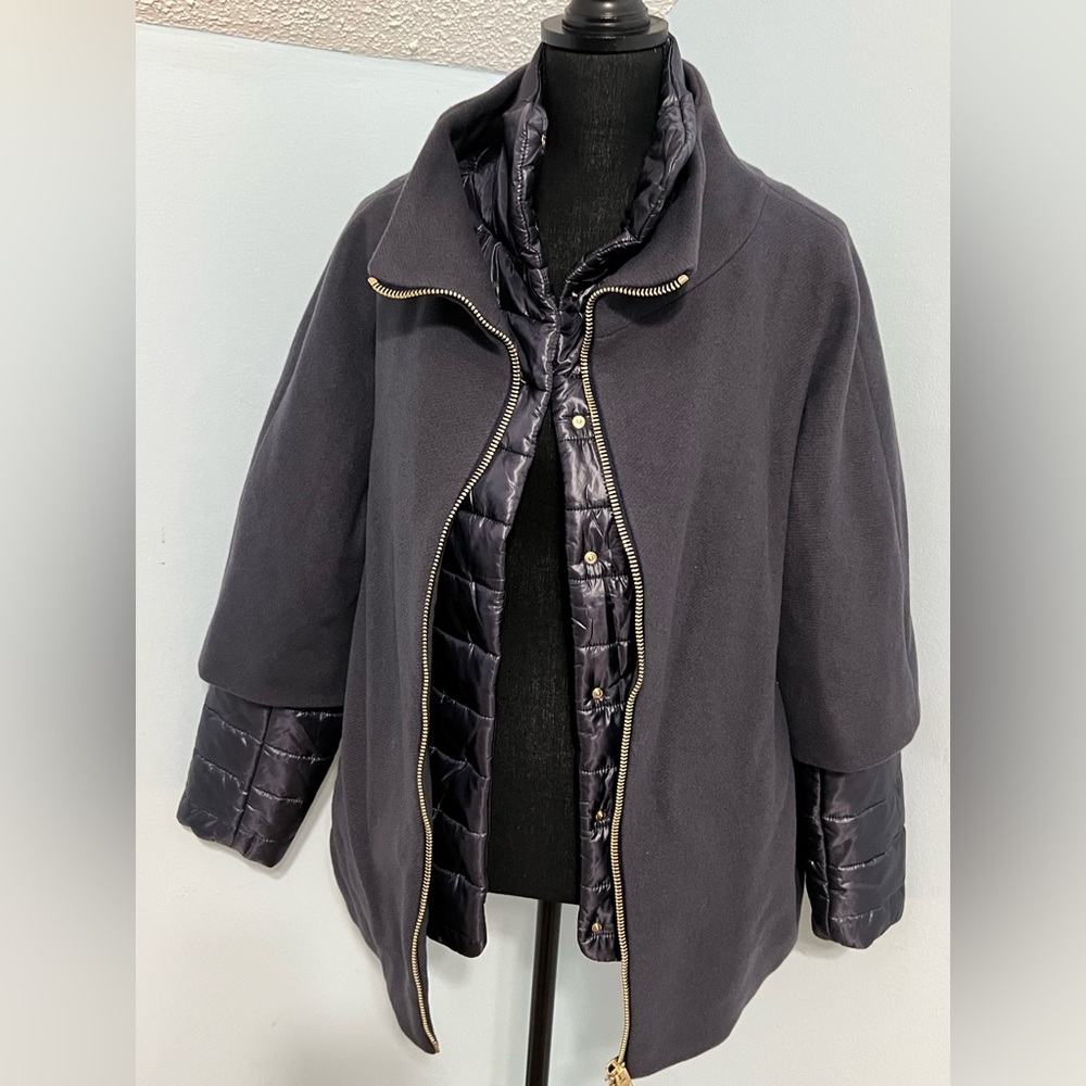 HERNO COAT IN LUXURY WOOL AND NYLON - Picture 3 of 12